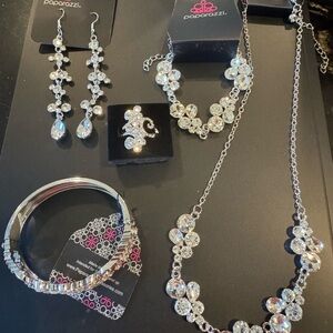 Paparazzi Silver and Black Jewelry Set